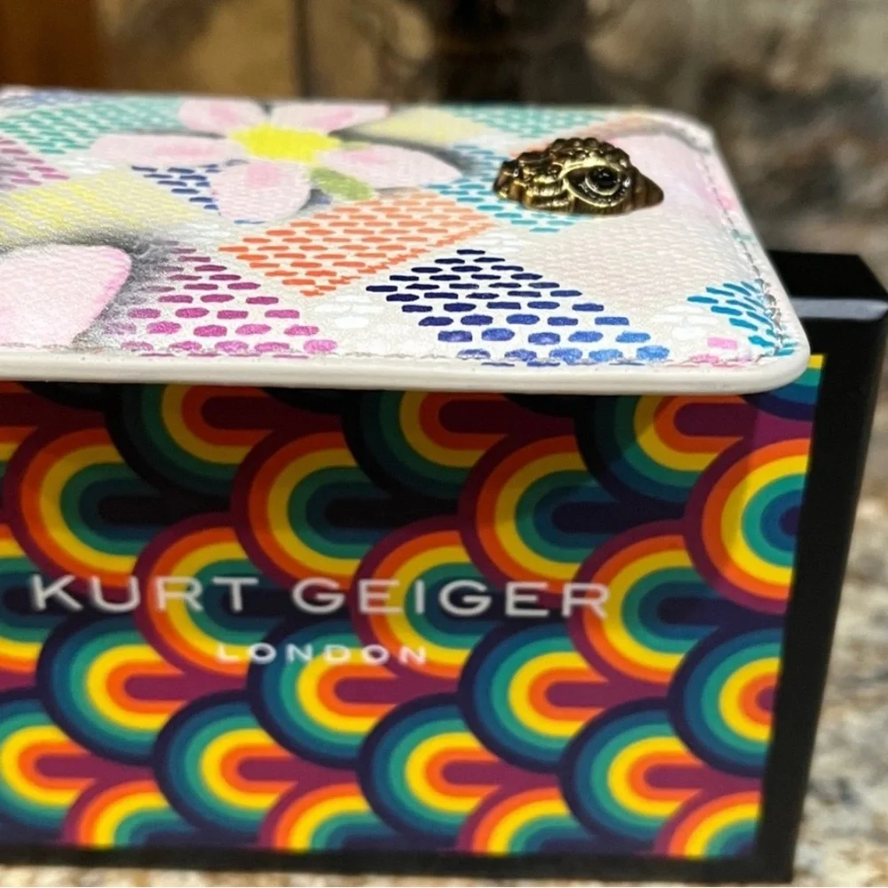 Kurt Geiger Floral Multi-Color Card & Key Holder